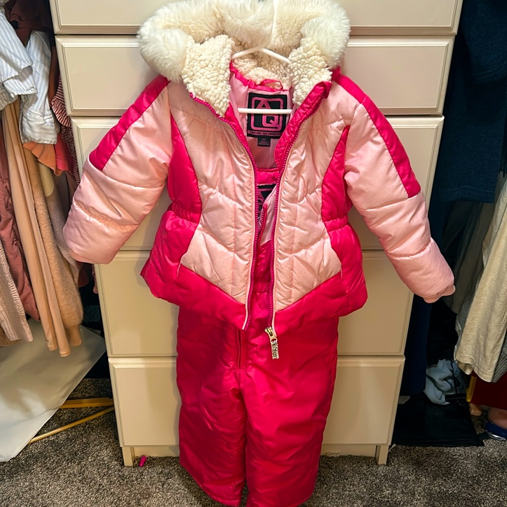 Girls Jumpsuit Set, 3T, Pink